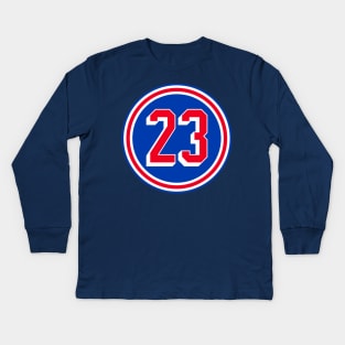 Adam Fox Number 23 Jersey New York Rangers Inspired Kids Long Sleeve T-Shirt